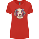 Australian Shepherd Dog Womens Wider Cut T-Shirt Red