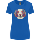 Australian Shepherd Dog Womens Wider Cut T-Shirt Royal Blue