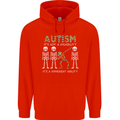 Autism A Different Ability Autistic ASD Childrens Kids Hoodie Bright Red