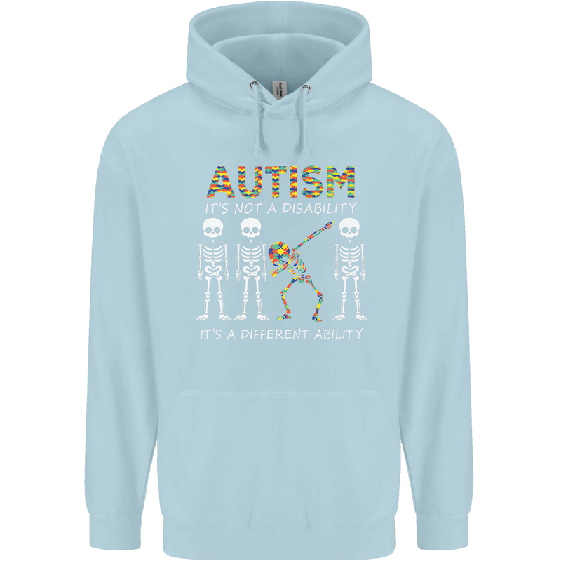 Autism A Different Ability Autistic ASD Childrens Kids Hoodie Light Blue
