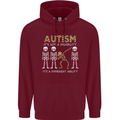 Autism A Different Ability Autistic ASD Childrens Kids Hoodie Maroon