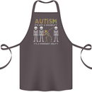 Autism A Different Ability Autistic ASD Cotton Apron 100% Organic Dark Grey
