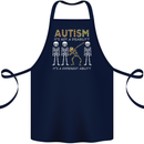 Autism A Different Ability Autistic ASD Cotton Apron 100% Organic Navy Blue