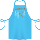 Autism A Different Ability Autistic ASD Cotton Apron 100% Organic Turquoise