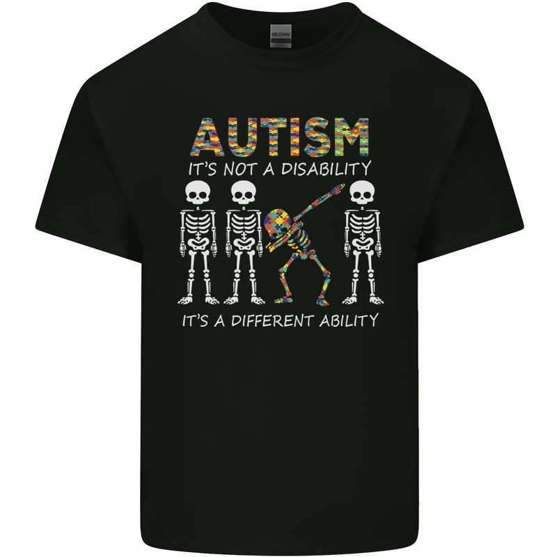 Autism A Different Ability Autistic ASD Kids T-Shirt Childrens Black
