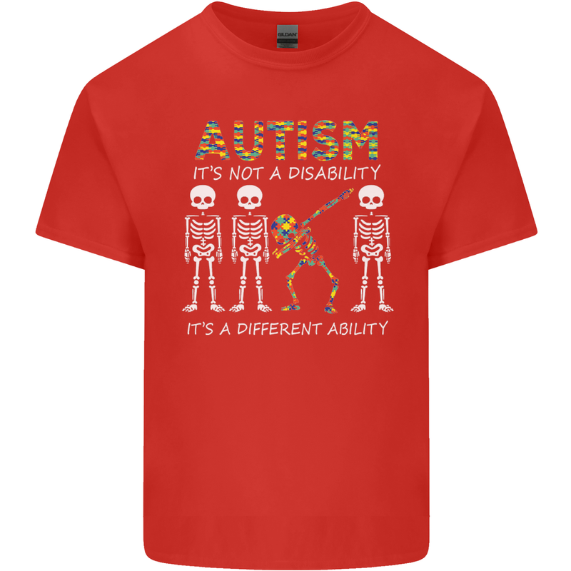 Autism A Different Ability Autistic ASD Kids T-Shirt Childrens Red