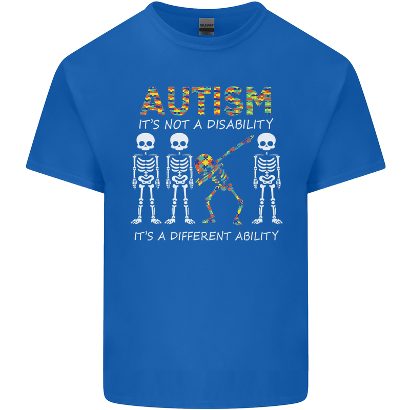 Autism A Different Ability Autistic ASD Kids T-Shirt Childrens Royal Blue