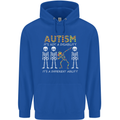 Autism A Different Ability Autistic ASD Mens 80% Cotton Hoodie Royal Blue