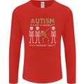 Autism A Different Ability Autistic ASD Mens Long Sleeve T-Shirt Red