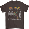 Autism A Different Ability Autistic ASD Mens T-Shirt Cotton Gildan Dark Chocolate