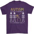 Autism A Different Ability Autistic ASD Mens T-Shirt Cotton Gildan Purple