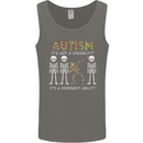 Autism A Different Ability Autistic ASD Mens Vest Tank Top Charcoal