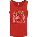 Autism A Different Ability Autistic ASD Mens Vest Tank Top Red