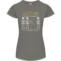 Autism A Different Ability Autistic ASD Womens Petite Cut T-Shirt Charcoal