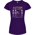 Autism A Different Ability Autistic ASD Womens Petite Cut T-Shirt Purple