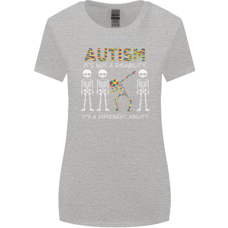 Autism A Different Ability Autistic ASD Womens Wider Cut T-Shirt Sports Grey