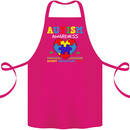 Autism Awareness Autistic Love Accept ASD Cotton Apron 100% Organic Pink