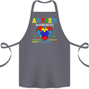 Autism Awareness Autistic Love Accept ASD Cotton Apron 100% Organic Steel