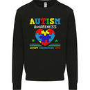 Autism Awareness Autistic Love Accept ASD Kids Sweatshirt Jumper Black
