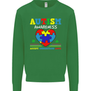 Autism Awareness Autistic Love Accept ASD Kids Sweatshirt Jumper Irish Green