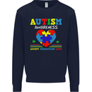 Autism Awareness Autistic Love Accept ASD Kids Sweatshirt Jumper Navy Blue