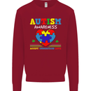 Autism Awareness Autistic Love Accept ASD Kids Sweatshirt Jumper Red