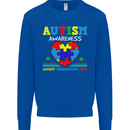 Autism Awareness Autistic Love Accept ASD Kids Sweatshirt Jumper Royal Blue