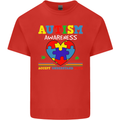 Autism Awareness Autistic Love Accept ASD Kids T-Shirt Childrens Red