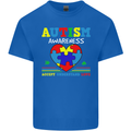 Autism Awareness Autistic Love Accept ASD Kids T-Shirt Childrens Royal Blue