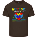 Autism Awareness Autistic Love Accept ASD Mens Cotton T-Shirt Tee Top Dark Chocolate