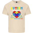 Autism Awareness Autistic Love Accept ASD Mens Cotton T-Shirt Tee Top Natural