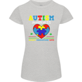Autism Awareness Autistic Love Accept ASD Womens Petite Cut T-Shirt Sports Grey