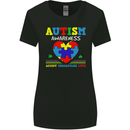 Autism Awareness Autistic Love Accept ASD Womens Wider Cut T-Shirt Black