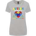 Autism Awareness Autistic Love Accept ASD Womens Wider Cut T-Shirt Sports Grey
