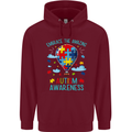 Autism Awareness Embrace Amazing Autistic Childrens Kids Hoodie Maroon