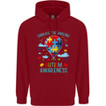 Autism Awareness Embrace Amazing Autistic Childrens Kids Hoodie Red