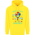 Autism Awareness Embrace Amazing Autistic Childrens Kids Hoodie Yellow