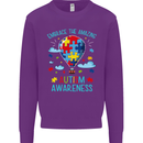 Autism Awareness Embrace Amazing Autistic Kids Sweatshirt Jumper Purple