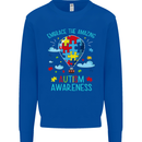 Autism Awareness Embrace Amazing Autistic Kids Sweatshirt Jumper Royal Blue