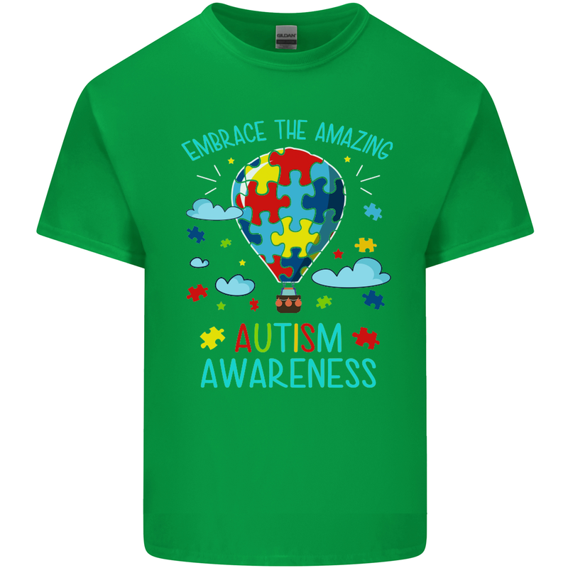 Autism Awareness Embrace Amazing Autistic Kids T-Shirt Childrens Irish Green
