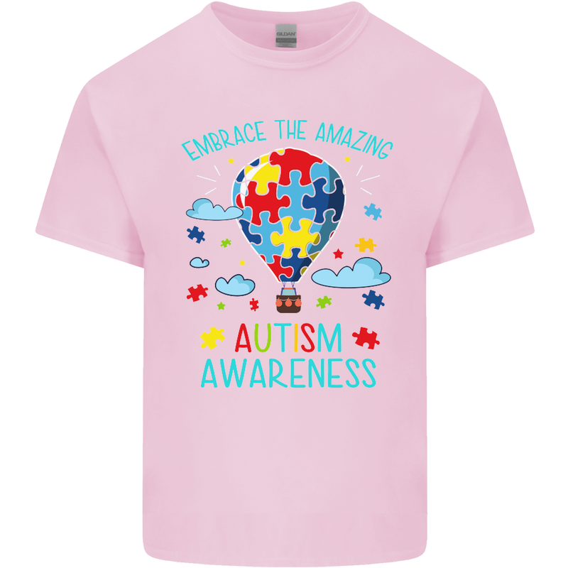 Autism Awareness Embrace Amazing Autistic Kids T-Shirt Childrens Light Pink
