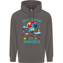 Autism Awareness Embrace Amazing Autistic Mens 80% Cotton Hoodie Charcoal