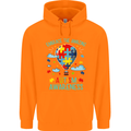 Autism Awareness Embrace Amazing Autistic Mens 80% Cotton Hoodie Orange