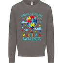 Autism Awareness Embrace Amazing Autistic Mens Sweatshirt Jumper Charcoal