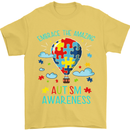 Autism Awareness Embrace Amazing Autistic Mens T-Shirt Cotton Gildan Yellow