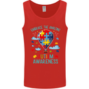 Autism Awareness Embrace Amazing Autistic Mens Vest Tank Top Red