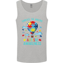 Autism Awareness Embrace Amazing Autistic Mens Vest Tank Top Sports Grey