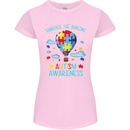 Autism Awareness Embrace Amazing Autistic Womens Petite Cut T-Shirt Light Pink