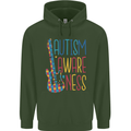 Autism Awareness Guitar Guitarist Childrens Kids Hoodie Forest Green