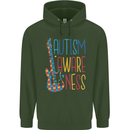 Autism Awareness Guitar Guitarist Childrens Kids Hoodie Forest Green